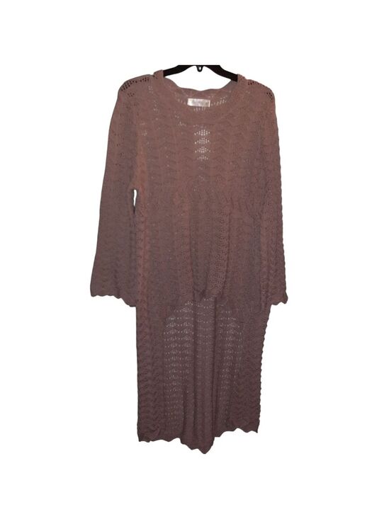 Knit Mix Sweaters - Knit Mix Mauve Sweater Size Large NWT